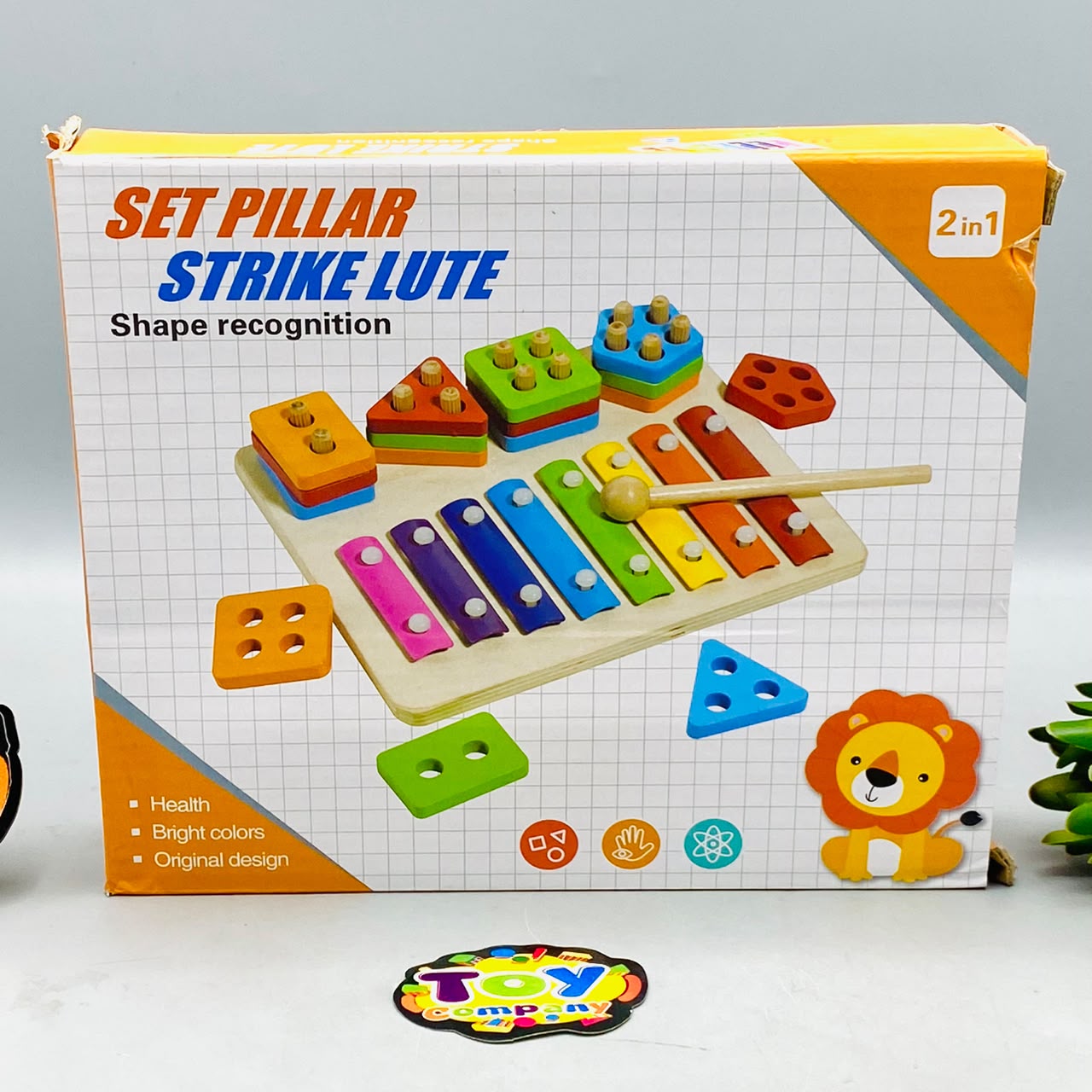 Wooden Montessori Xylophone & Shapes Column