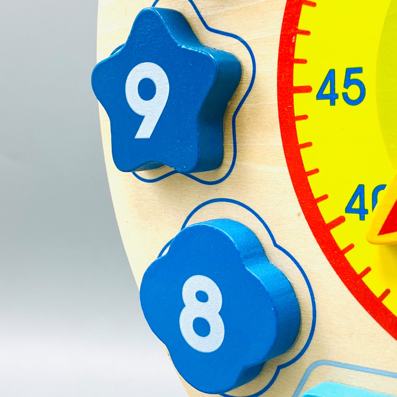 Wooden Pre-School Educational Clock